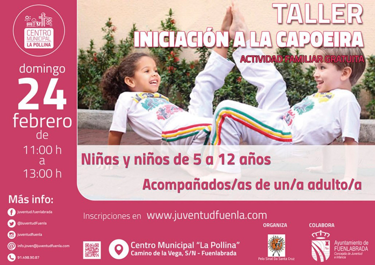 Deporte en familia en Fuenlabrada: Taller familiar de capoeira